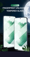 Protector De Pantalla De Vidrio Templado 2Pcs Para Samsung Galaxy S23 S22 S21 S24 plus Ultra A51 A52 A55 A54 A53 Con Huella Dactilar HD Transparente Anti-Scratch Resistente Al Agua - details 0
