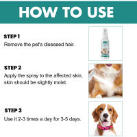 Spray Antihongos para Mascotas - Tratamiento para Tiña y Ácaros en Perros y Gatos， alivia irritaciones y elimina ácaros eficazmente - details 3