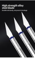 Cuchillo De Grabado De Metal Para Artesanía Y Escultura Herramienta De Corte Preciso Para Papel Y Reparación No Slip DIY Art Hobby - details 3