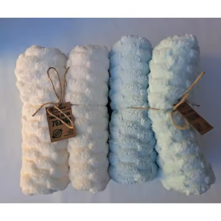 Set de 2 toallas baño grandes 75x150 ultrasuaves y absorbentes pamex - 1