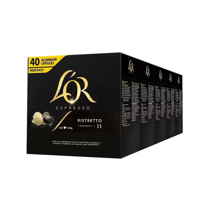 Ristretto L'or 200 cápsulas compatibles Nespresso 5 cajas de 40 / 87110003902 21 - 1