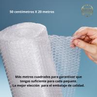 A&M MARBELLA - Rollo de burbujas para embalar 20M x 50CM/ 20M x 100CM - Papel Burbuja Embalaje Mudanza Eco-friendly - details 1