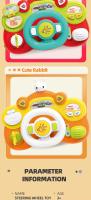 Juguete Educativo Para Niños Simulación De Volante De Coche Multifuncional Con Música Y Puzzle Para Desarrollo Infantil - details 7
