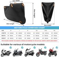 Cubierta De Motocicleta Impermeable Para Todas Las Estaciones Protección UV Y Antipolvo Tejido Resistente Al Desgaste Cubierta De Motocicleta 210D Para Exterior E Interior - details 9