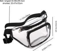 Riñonera transparente ajustable y moderno, resistente al Agua, ideal para senderismo, ciclismo y Actividades al Aire Libre. - details 0