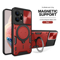 Funda Protectora Magnética Magsafe Para Redmi Note 12 4G 12s Con Anillo Metálico Y Protección De Cámara Cubierta Hybrída Compatible Con Redmi Note12 pro plus - details 11