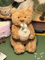 Muñeco De Peluche Jelly Cat 28cm Hug Cake Bartholomew Oso Con Gato Y Perro Juguete Interactivo Oso Teddy Regalo De Vacaciones Lindo Y Suave Para Niños - details 11