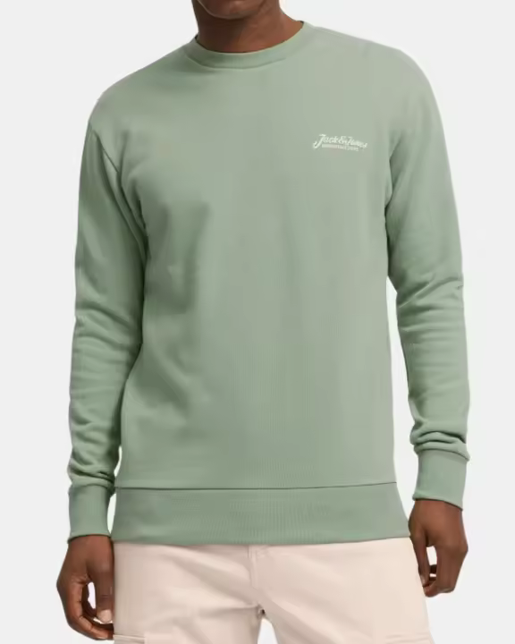 JACK AND JONES 12268435 BEAU Jersey Manga larga Hombre Verde - 1