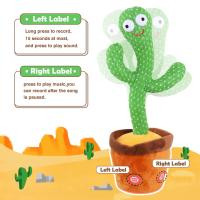 Muñeco De Peluche De Cactus Que Danza Y Habla Juguetes Electrónicos Interactivos Con Luz Y Música Regalo Educativo Para Niños - details 14