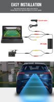 Monitor De Coche KTYDKP Plegable Con Entrada De Video Bidireccional Para Cámara De Retrovisora De Parqueo Y Reversa Pantalla De 4.3 Pulgadas - details 4