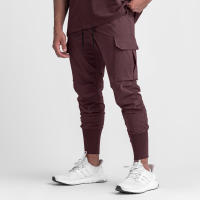 Nuevos Pantalones De Cargo Para Hombre 2024 Multi-Bolsillos Estilo Safari Fitness Y Deporte Pantalones Casuales De Cintura Media - details 19