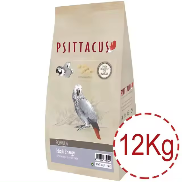 Psittacus Alta Energia 12 Kg - Alimento Premium High Energy para Loros Africanos: Pienso Completo Alta Energia para Yacos, Guacamayos y Otras Especies  100% Libre de Organismos Modificados Genéticamente (OMG) - 1
