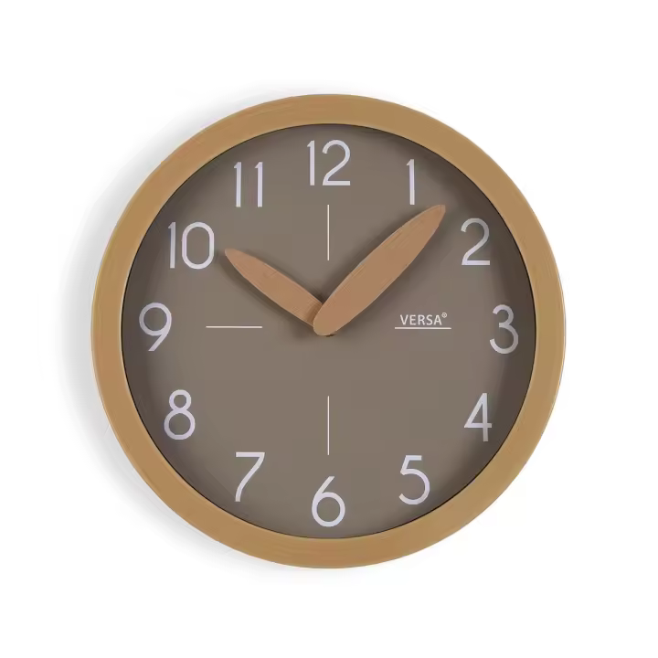 Reloj de Pared Versa Gris Plástico Minimalista 4,1 x 30 x 30 cm - 1
