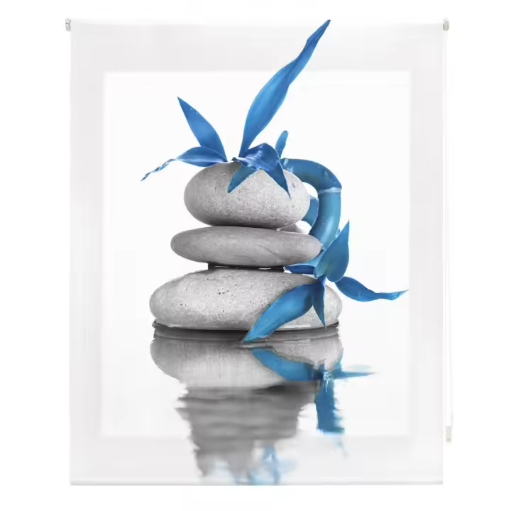 HAPPYSTOR  Estor Enrollable Traslúcido Estampado Digital Zen HSCZ7973 - 1