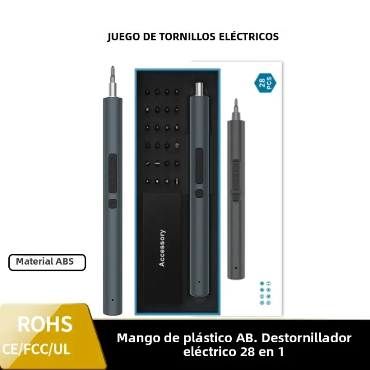 Juego De Destornilladores Eléctricos De Precisión 28 En 1 Con Torque Ajustable Y Cabezal Magnético Herramientas Para iPhone Xiaomi - 1