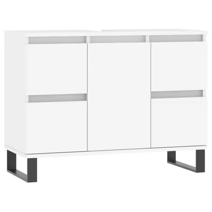 ¿Mueble de BA? O Madera de Ingeniería Blanco 80x33x60 cm - 1