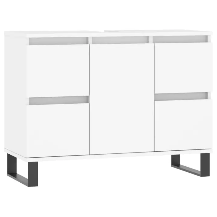 ¿Mueble de BA? O Madera de Ingeniería Blanco 80x33x60 cm - 1