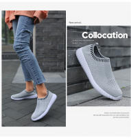 Zapatillas De Correr Para Mujer Ultra Ligeras Y Grandes Con Punta Abierta Moda Deportiva Transpirables Tejidas En Aire Con Suela De Goma Talla Fija - details 1