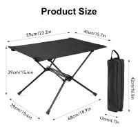 Mesa Plegable De Camping WESTTUNE De Tela Oxford 1680D Ligera Y Portátil Para Picnic Al Aire Libre Material De Aleación De Aluminio - details 4