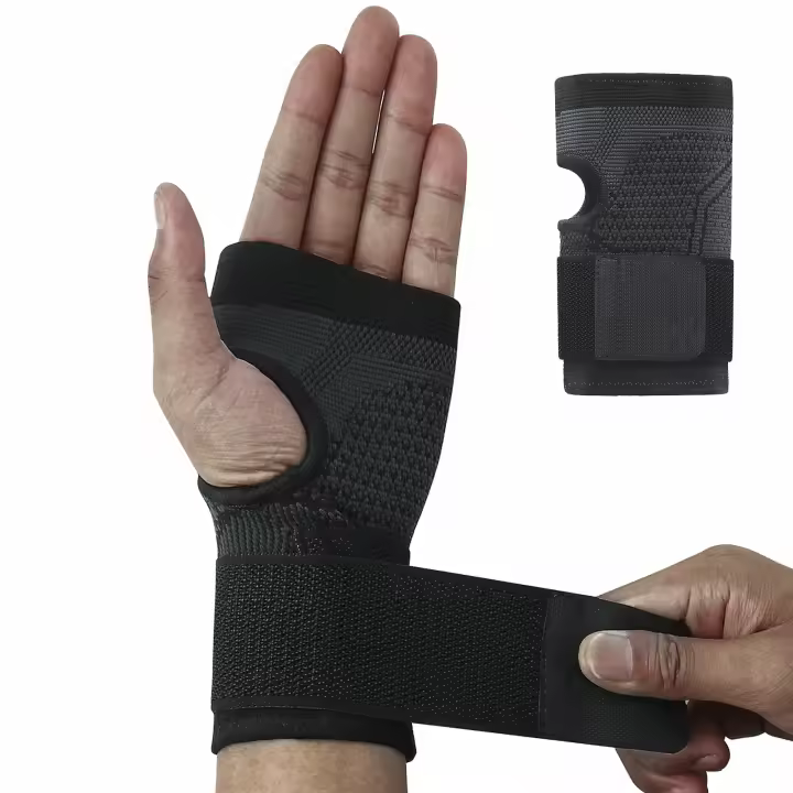 Protector De Muñeca Compresión Guantes De Soporte Para Tunnel Carpiano Universal Nylon Sin Parte Rígida Para Hombres Mayores De 13 Años - 1