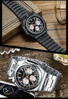 Reloj De Cuarzo Para Hombre MINI FOCUS Cronógrafo Resistente Al Agua Con Luminiscencia Y Calendario Correa De Acero Inoxidable Estilo Business - details 22