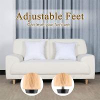 Pie ajustable para muebles, pies de ajuste, pies de tornillo M6, negro - 20 piezas - details 4