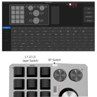 Teclado Mecánico RGB BT Con Macro Personalizable 12 Teclas 4 Engranajes Para Photoshop Y Gaming Romoral Macropad Hotswap - details 10