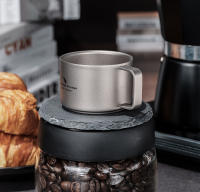 Taza De Camping De Titanio Boundless Voyage Doble Pared Mini Para Café 100m Ti3085D Resistente Al Agua Hervida Sin Desgaste - details 4