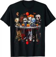 Camiseta De Horror Con Personaje De Películas Ropa De Halloween Para Adultos Estilo Gótico Gráfico Camiseta Corta Transpirable Para Verano - details 1