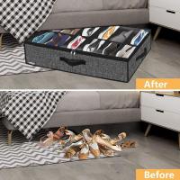 Organizador De Zapatos Para Debajo De La Cama Adaptador Para Contenedores De Zapatos Con Cubierta Transparente Armario Organizador - details 2