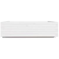 vidaXL Jardinera de madera maciza de pino blanco 90x90x26,5 cm - details 4