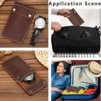 Bolsa para Reloj, Funda para Reloj y Bolsa de cuero Genuino, 2 UDS., para Viajes, fundas para Relojes de viaje portátiles - details 3