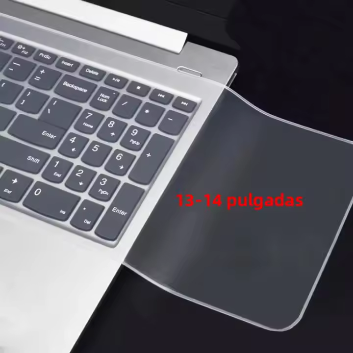 Cubierta De Teclado Universal Para Portátil De 13-17 Pulgadas Protección Anti Polvo Y Agua Silicona Suave Transparente - 1