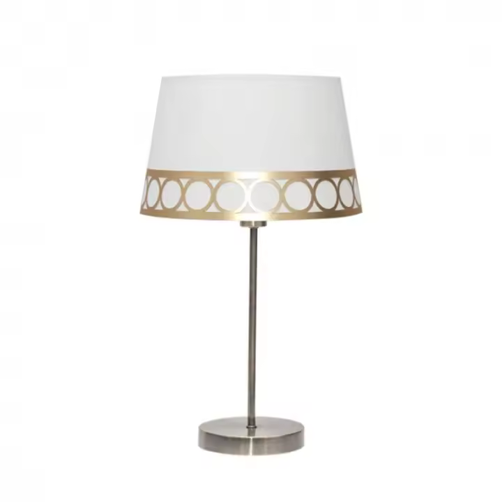 Lámpara de Mesa FABRILAMP Dalia 1xe14 Blanco/oro - 1