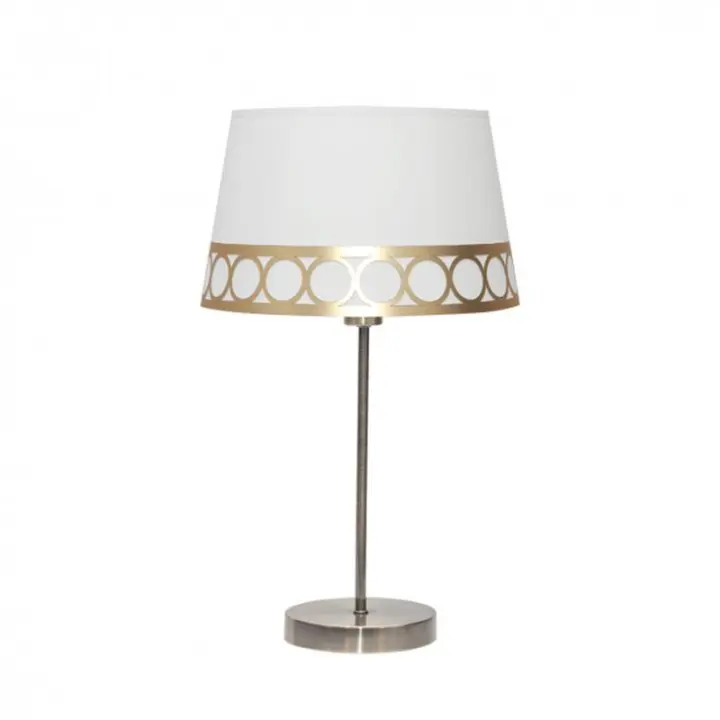 Lámpara de Mesa FABRILAMP Dalia 1xe14 Blanco/oro - 1