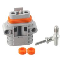 Par De Conectores De Cable Para Pala De Pared 50Amp 600V 6AWG Gris Para Panel Solar Y Equipo De Elevación Envío Gratis - details 12
