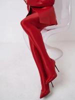 Tights Elegantes Para Mujer De Cintura Alta Y Elásticas Pantimedias Deportivas Casuales De Yoga Sólidos De Nylon - details 10