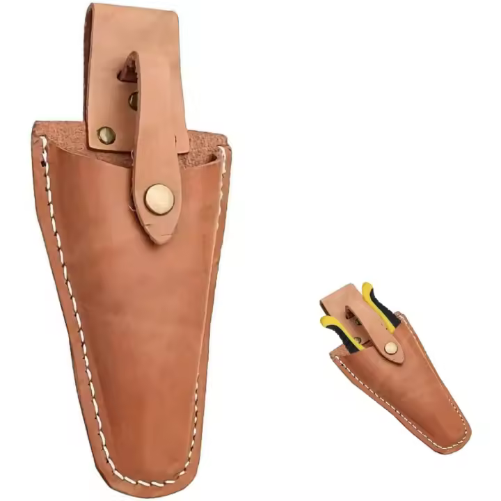 Funda de Cuero para Podadora,Funda para Podadora de Jardín,Soporte para Alicates de Poda,Funda de Tijera de Jardinería,Funda para Tijeras de Podar Herramientas de Jardín para Tijeras de Podar,Tijeras - 1