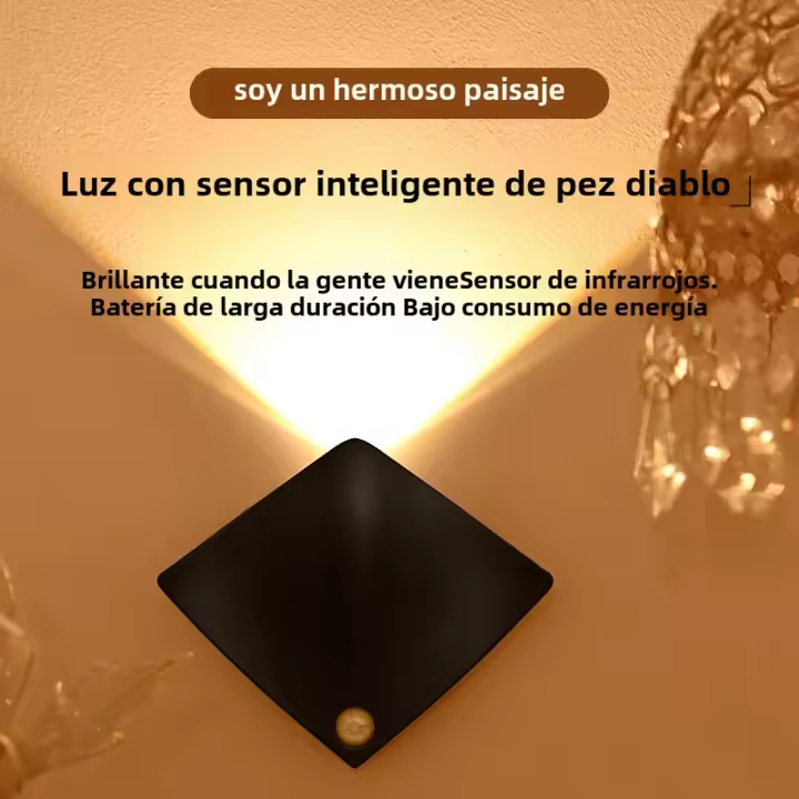Lámpara De Pared LED Con Sensor De Movimiento Luz Nocturna Inalámbrica Para Dormitorio Sala De Estar Cocina Escaleras Iluminación Interior Decorativa - 1