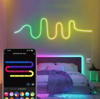 Luces LED Neón Wiscolor 5V USB RGBIC 1M 2M 3M 5M Impermeables Con Control Remoto Y Sincronización Musical Para Decoración De Hogar - details 9