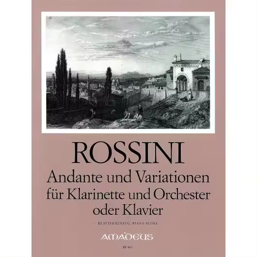 ROSSINI G.-Andante y Variaciones para Clarinete y Piano (Beyer) - 1