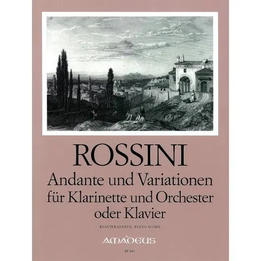 ROSSINI G.-Andante y Variaciones para Clarinete y Piano (Beyer) - 1
