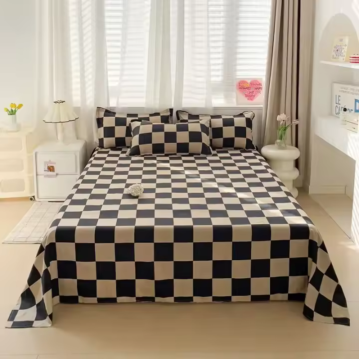 Sábana Plancha De Tela Sintética 100% Lavable Estilo Nórdico Duradero Tamaño Twin Queen Full Cómoda Y Amigable Con La Piel - 1