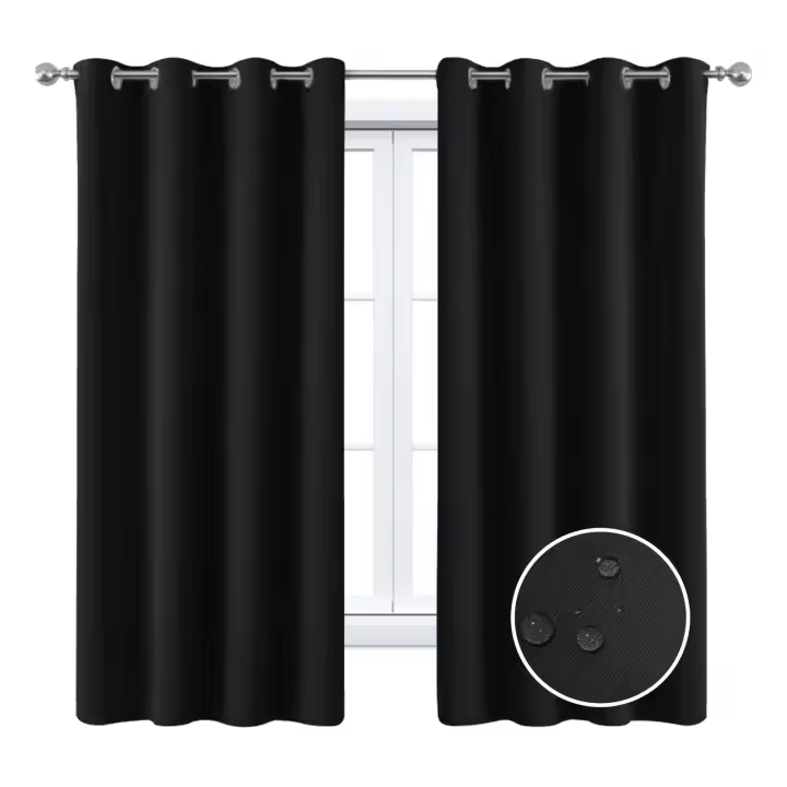 Cortinas Opacas de 2 Piezas, Cortina Dormitory with Ojales, antiluz Termica, Callantes frío y Calor para Salón - 1