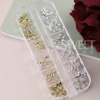 12 Grillas De Encantos De Uñas Punk Metálicos Con Rosas Florales Doradas Y Plateadas Joyería Vintage Para DIY Accesorios De Decoración De Jardín - details 7