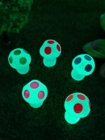 8PCS Mini Hongos Luminosos Decoración Para Jardín Miniatura Casa De Muñecas DIY Artesanías Ornamentos De Fiesta Estilo Moderno Material RESIN - details 3