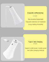 Lámpara De Mesa Magnética LED Recargable USB Luz Nocturna Para Armario Sin Sombrilla Control De Brillo Sin Etapas Base Incluida Moderna - details 7