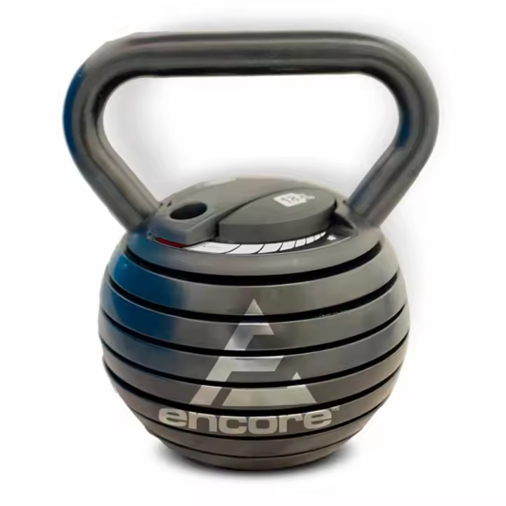 ENCORE Kettlebell Ajustable 18Kg - Complemento para Entrenar en Casa o Gimnasio - 1