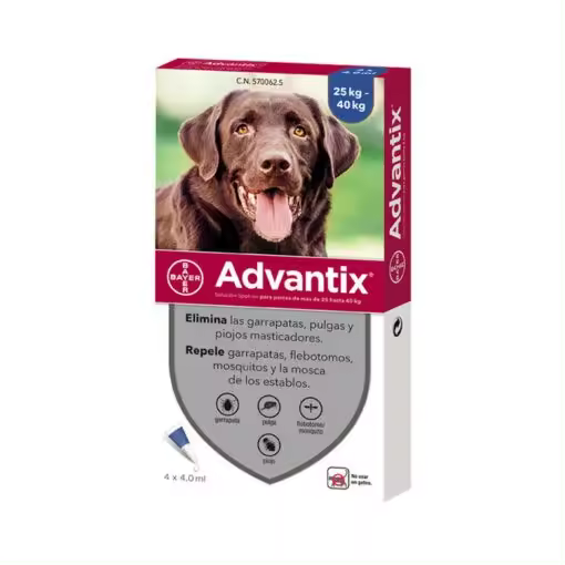 ADVANTIX Perro (+25 kg) (4 pipetas) - 1