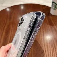 Funda Magnética Oficial Para iPhone Compatible Con Magsafe Translúcida Con Carga Inalámbrica Y Cubierta De Acrílico Compatible Con Modelos 11 12 13 14 15 16 pro Max plus - details 4